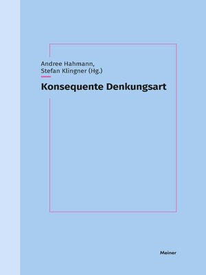 cover image of Konsequente Denkungsart